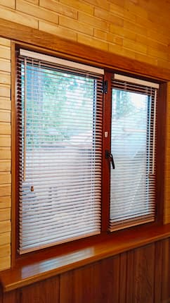 Деревянные жалюзи (25мм) - установлены 09.10.2020